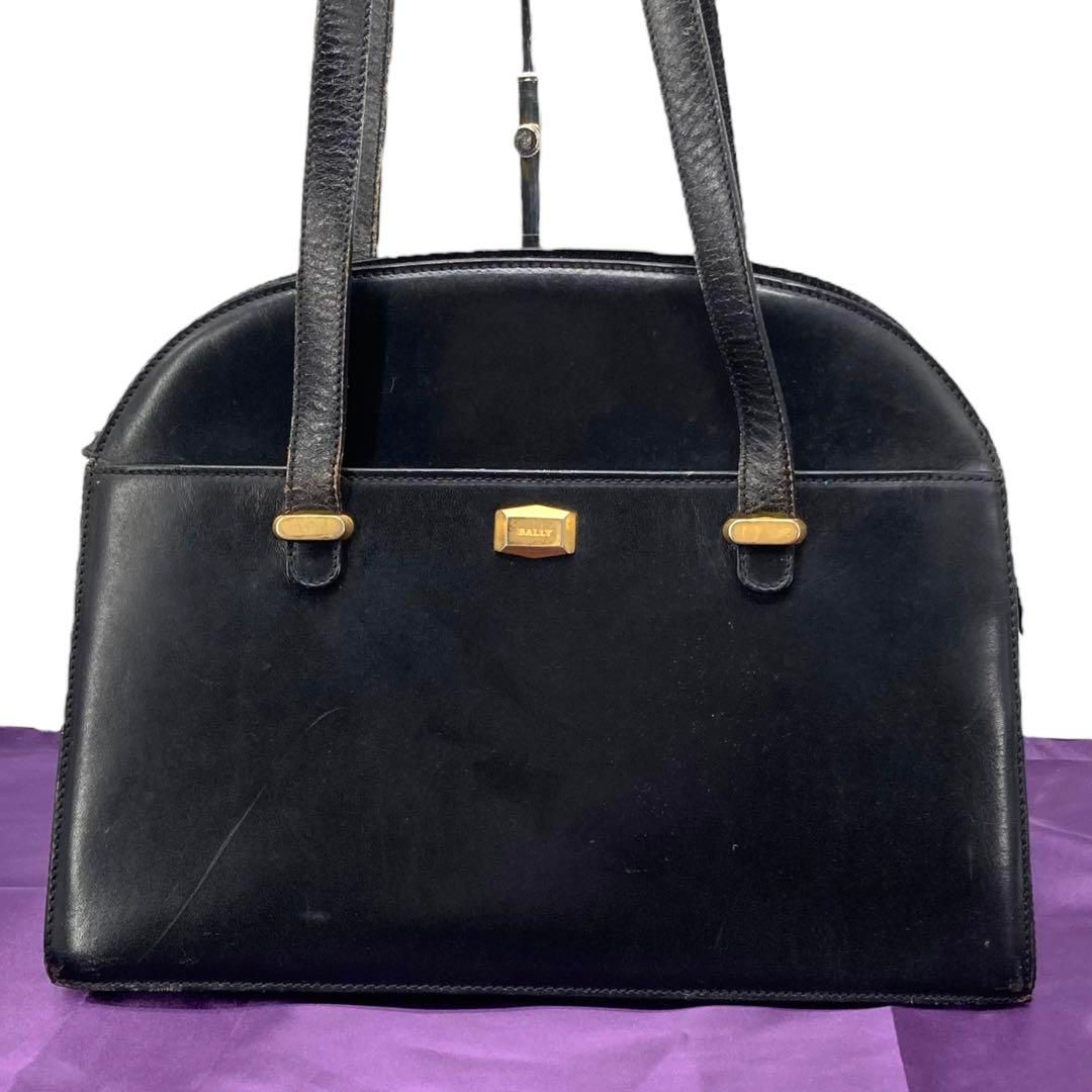 BALLY バリー 肩掛け セミショルダー A4 PC収納 ゴールド金具 トート 