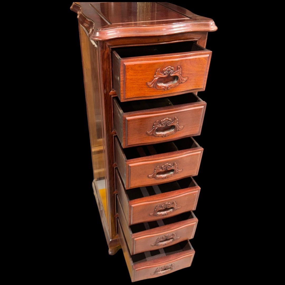 英国ヴィンテージ 1950年代 6段チェスト 引き出し 小物入れ 高級