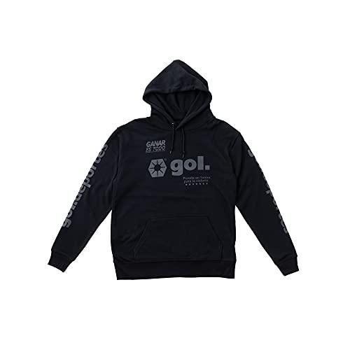 ゴル(gol.) フーディー スウェットパーカー 胸ロゴ G194-815 ブラック Lサイズ