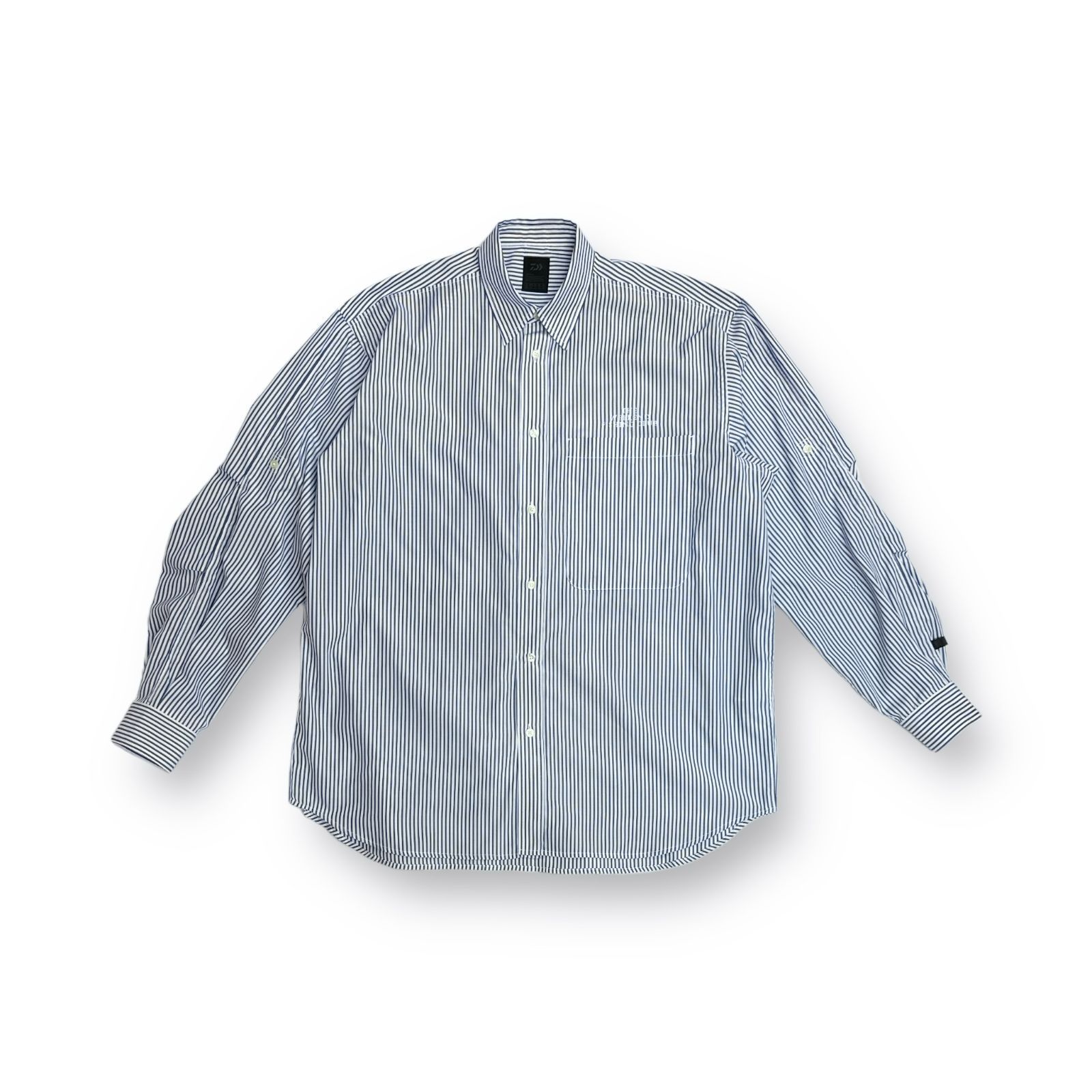 DAIWA PIER39 × THE ＷEEKEND FISHING CLUB Teck Work Shirts テックワーク ストライプシャツ  ダイワピア39 ザウィークエンドフィッシュクラブ BE-88121 M 70358A4 - メルカリ