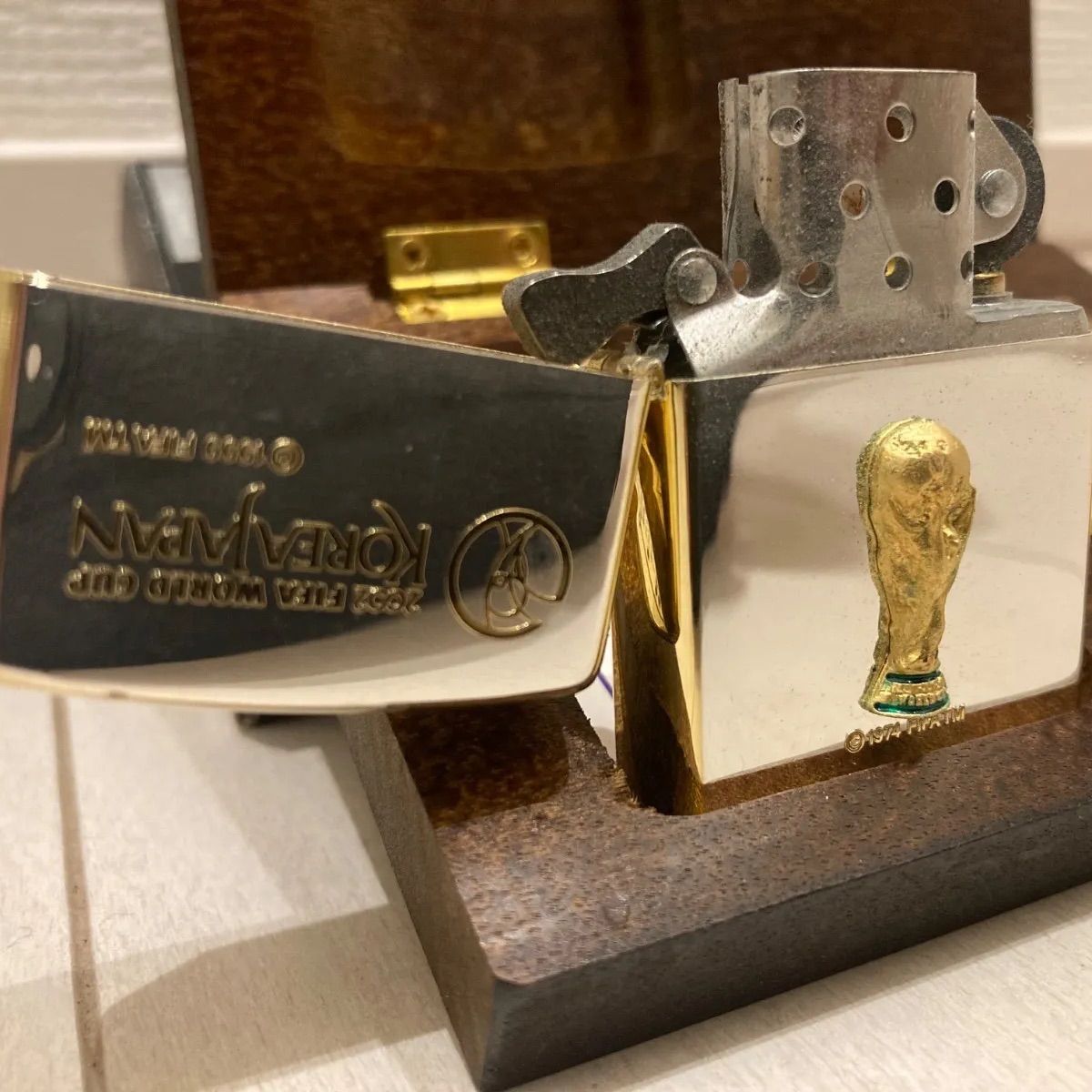 2002 FIFAワールドカップ トロフィー Zippo