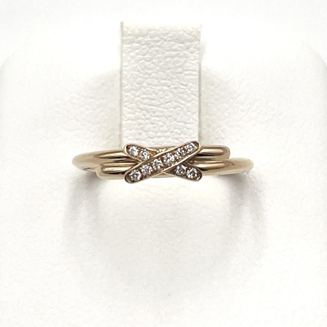 超美品・9－10号】ショーメ 指輪 リング リアン ダイヤ ピンク