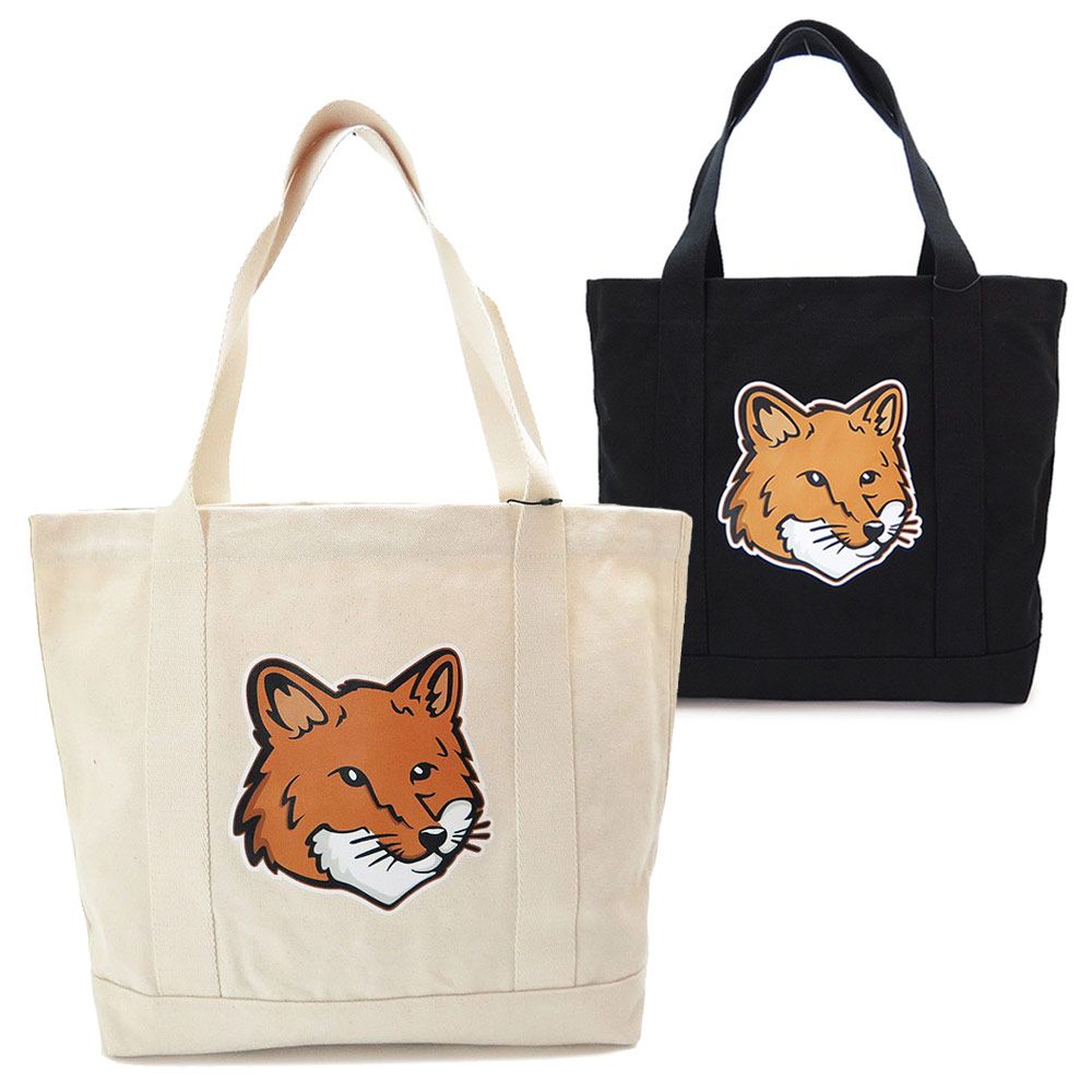 【国内発送】メゾンキツネ ショルダーバッグ フォックスヘッド MAISON KITSUNE メゾンキツネ ショルダーバッグ ダブル ボールド
