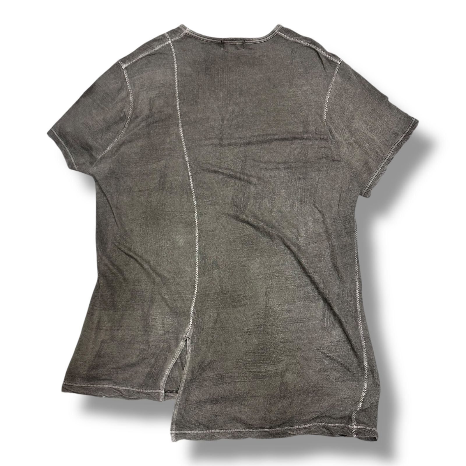 参考上代46200円 Yohji Yamamoto POUR HOMME 24SS 千鳥墨染めT 参考上代46200円 Yohji Yamamoto POUR HOMME 24SS 千鳥墨染めT