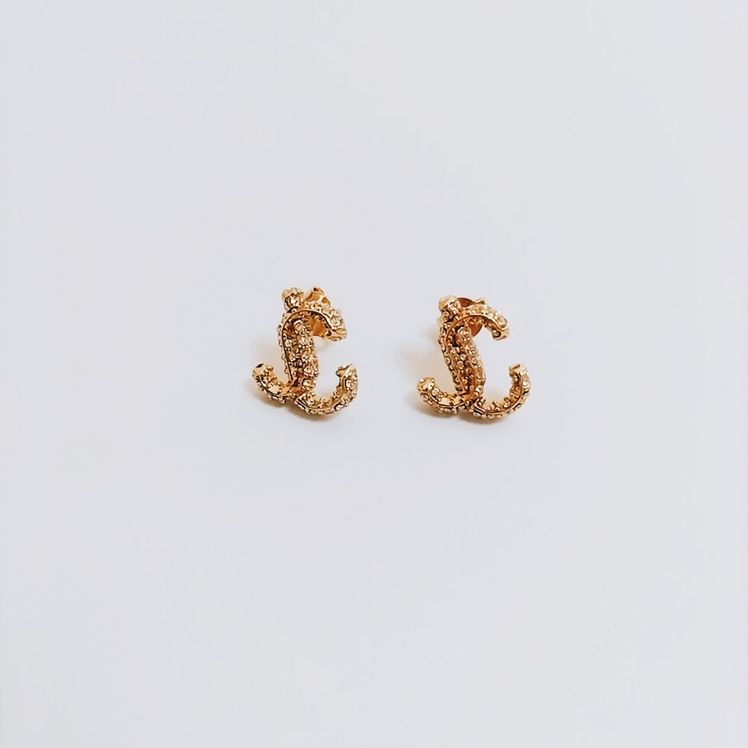 【新品未使用】Jimmy Choo JC スタッドピアス スワロフスキー 新品未使用】Jimmy Choo JC スタッドピアス スワロフスキー