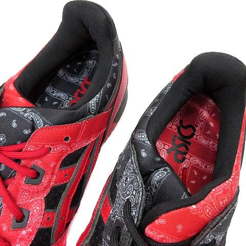 アシックス asics ア・ムーダーズ アトモス ゲルライト 3 OG レッドスパイダー GEL-LYTE III OG RED SPIDER  スニーカー 1201A854 レッド ブラック 赤 黒 27.5cm