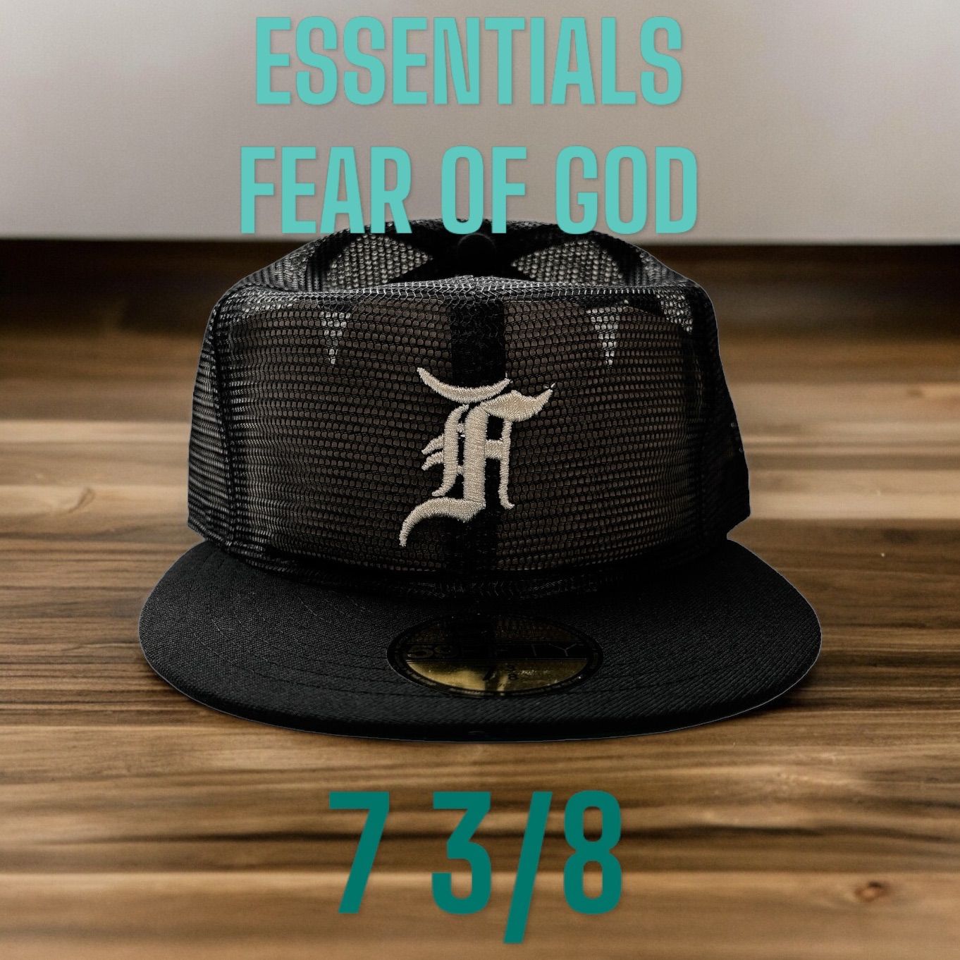 新品73/8 ESSENTIALS FEAR OF GOD NEW  ERA エッセンシャルズ　フィアオブゴッド　ニューエラ　5950