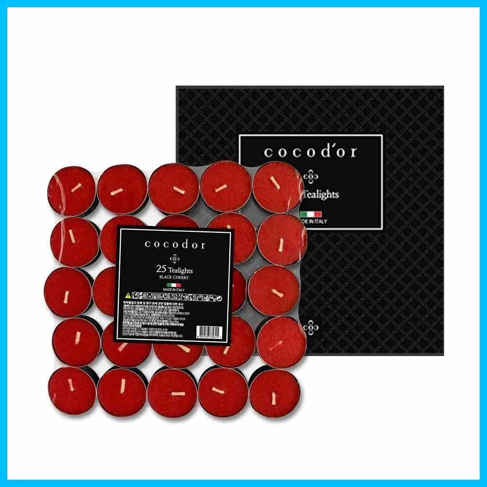 【特価商品】キャンドル 100個入り ティーライト ブラックチェリー(Black Cherry) 約3-5時間持続 イタリア製キャンドル ココドール - プレゼント 女性 誕生日 記念日 COCODOR 線香 贈り物 ギフト 人気