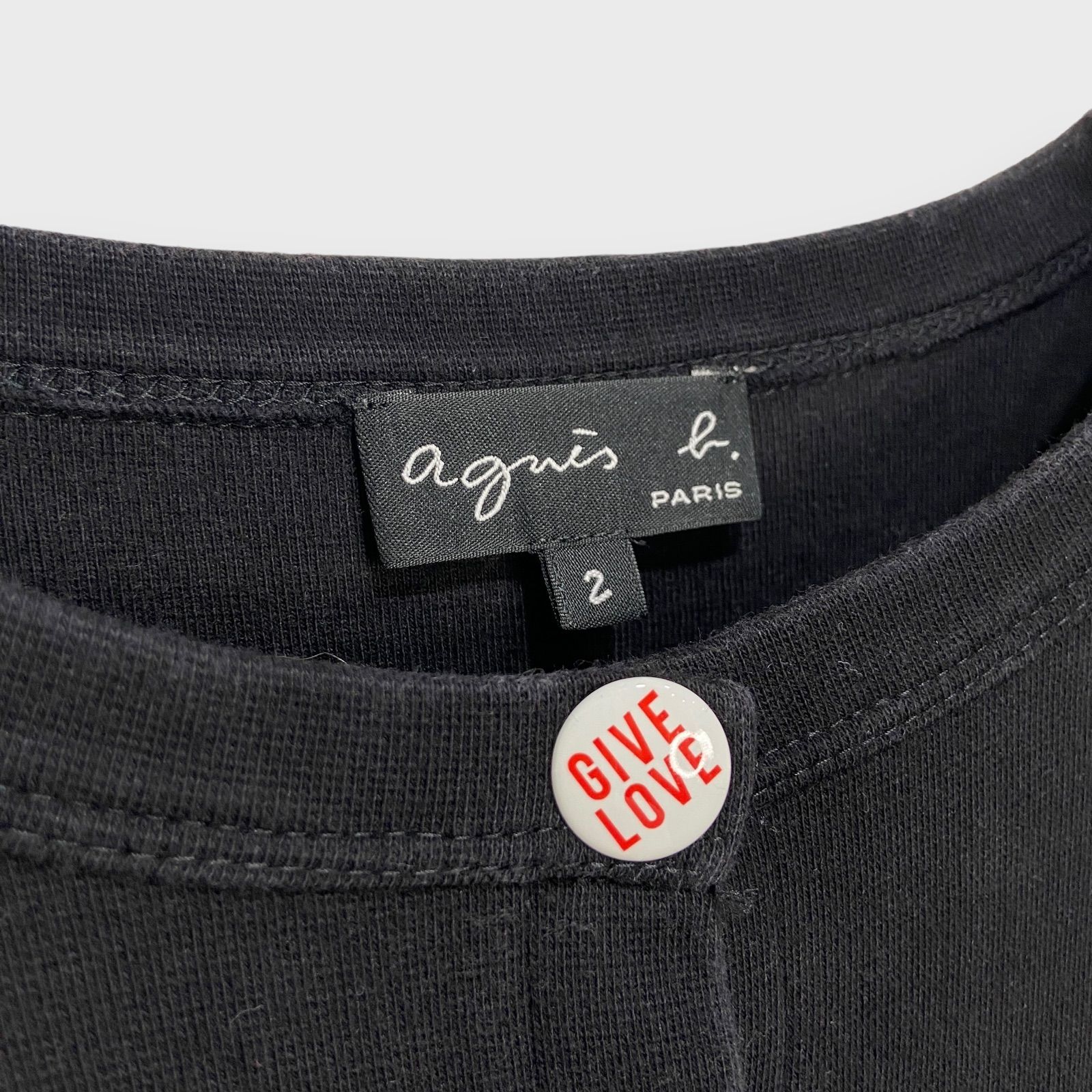 ☆agnes b.☆アニエスベー☆カラフルメッセージスナップボタン