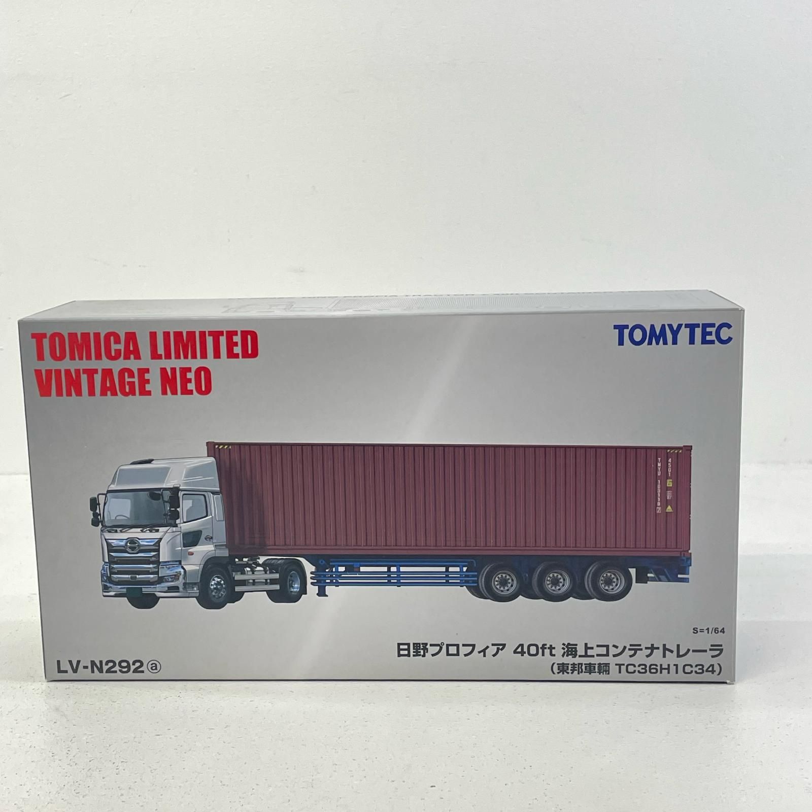 【尾張小牧店】 中古 トミカリミテッドヴィンテージネオ LV-N292a 日野プロフィア 40ft海上コンテナトレーラ (東邦車輛TC36H1C34) 【728】 尾張小牧店】 中古 トミカリミテッドヴィンテージネオ LV-N292a