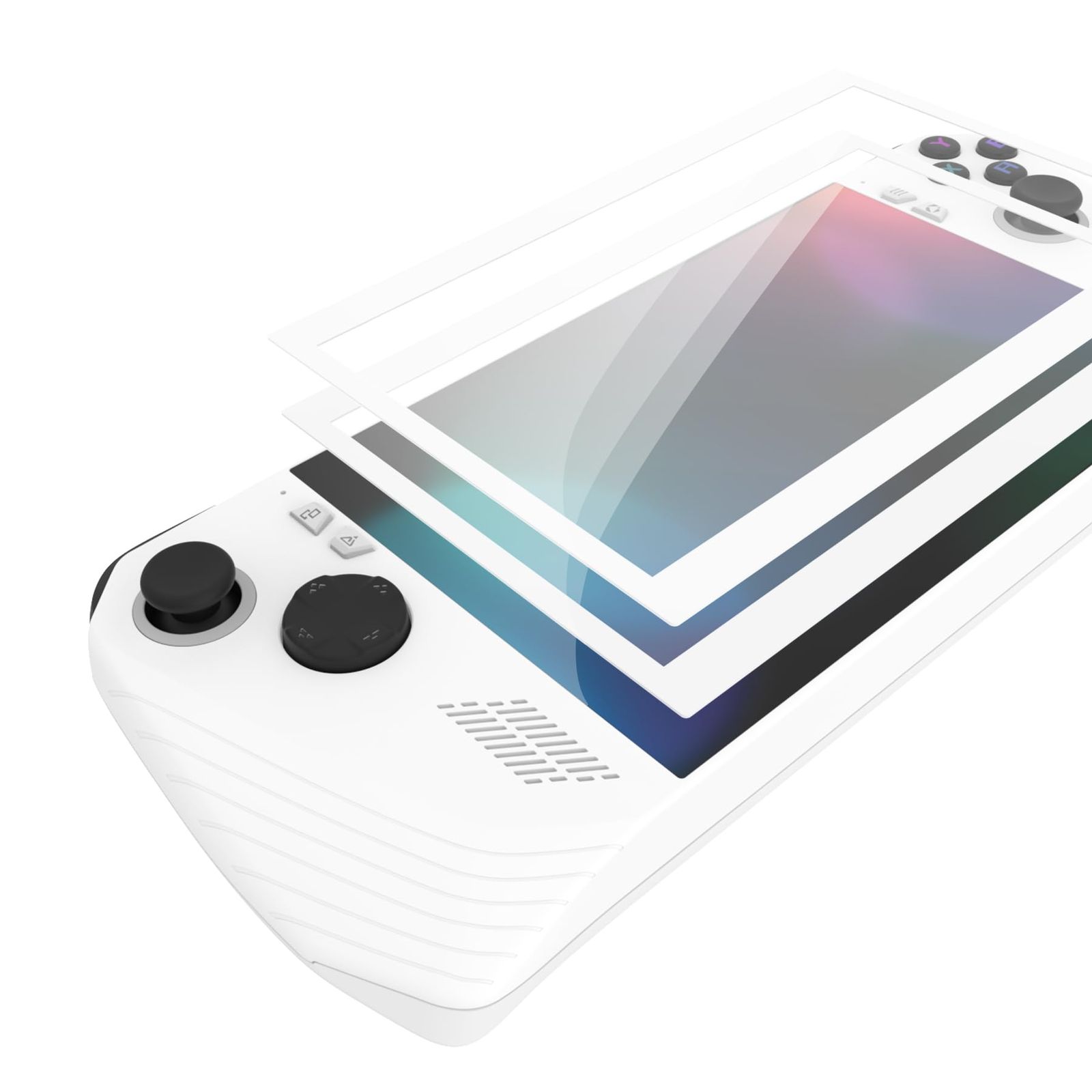 PlayVital ROG Ally X 2025対応用スクリーン保護フィルム 2025対応用保護フィルム7インチ 指紋防止 超薄型 透明クリア 高精細 傷防止