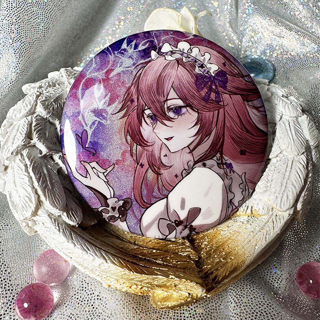 原神 同人缶バッジ 八重神子(やえみこ)A 58mm 缶バッヂ - メルカリ