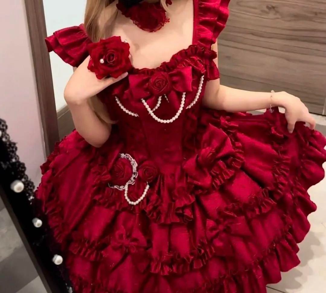 ババルヤ ロリータスカート jskドレスワンピース 優雅 お姫様 ゴスロリドレス ババルヤ ロリータスカート jskドレスワンピース 優雅 お姫様