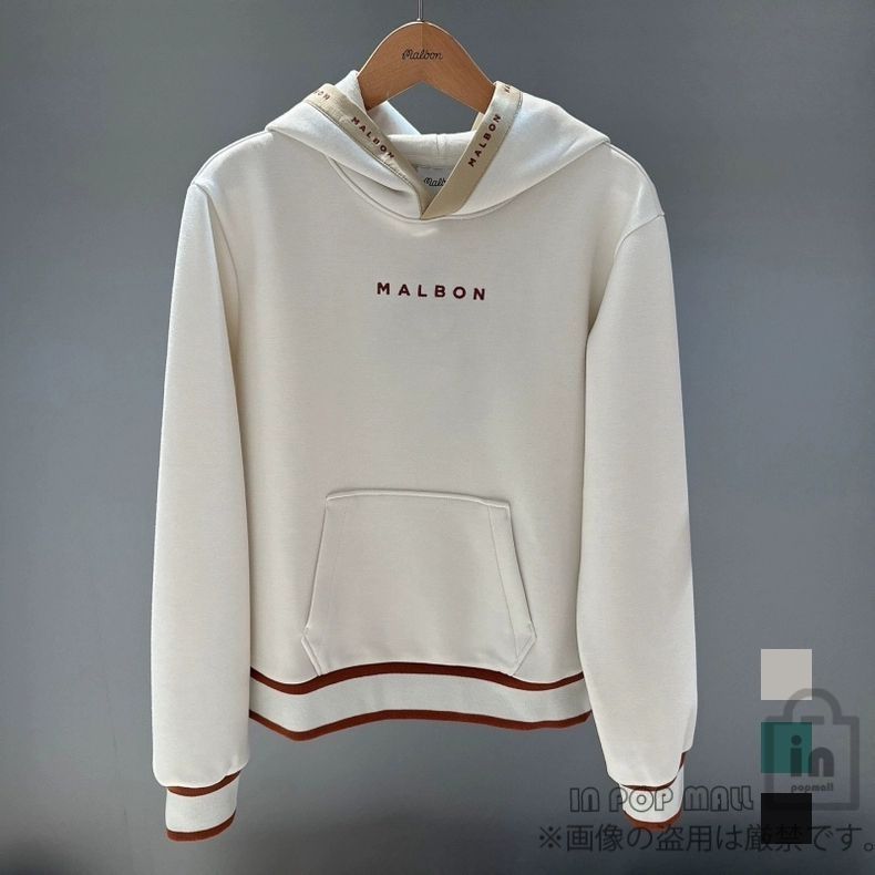 翌日出荷MALBON マルボン ゴルフ メンズ 長袖 ウェア フード付きパーカー MALBON GOLF マルボン ゴルフ スウェット 長袖パーカー グレー系