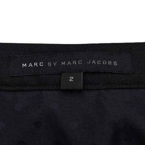 MARK JACOBS スカート サイズ2 MARC JACOBS - Marc Jacobs ブラック デニム カーゴ ミドル 丈