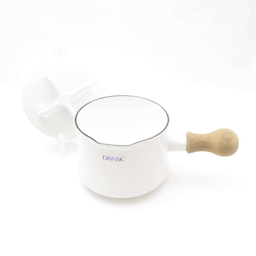 新品未使用】DANSK ダンスク ホーロー鍋 ホワイト13㎝ DANSK ダンスク