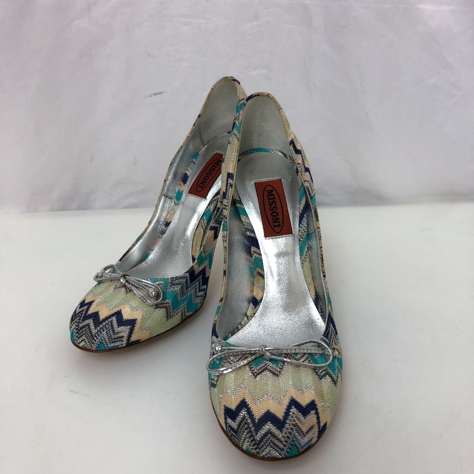 MISSONI ミッソーニ ハイヒール パンプス ブルー系 SGKY10-8496