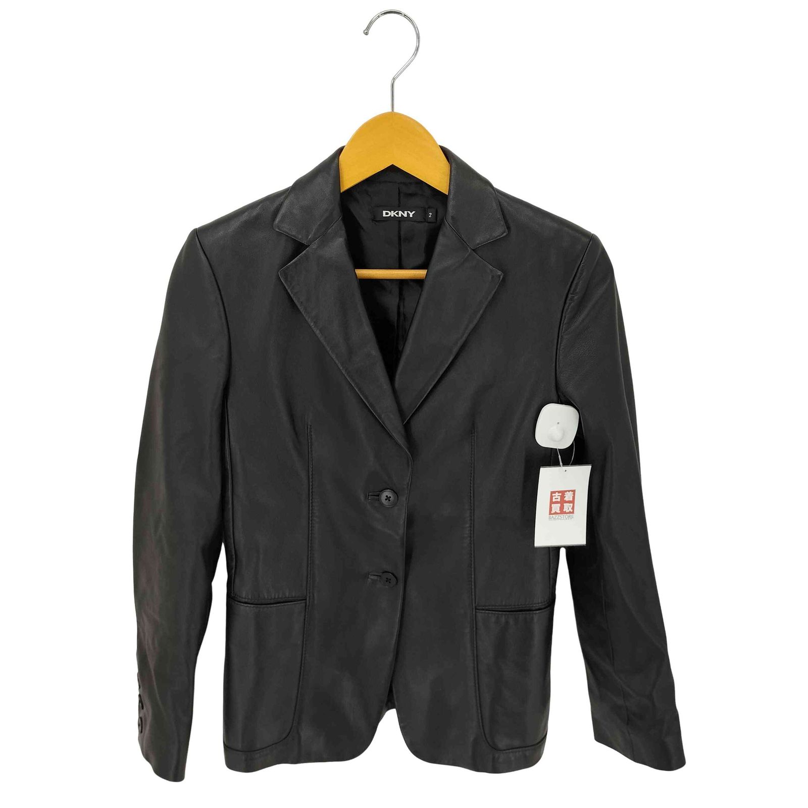 ダナキャランニューヨーク DKNY ラムレザーテーラードジャケット