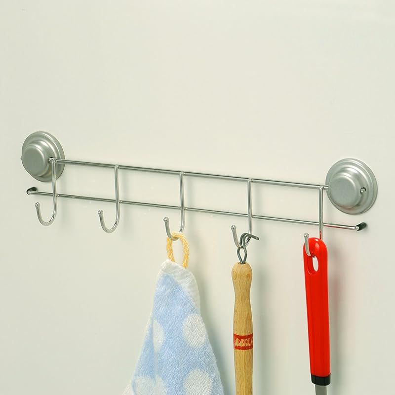 大木製作所 ステンレス マグネット付5連フック 30×7.5×h4cm シルバー 0