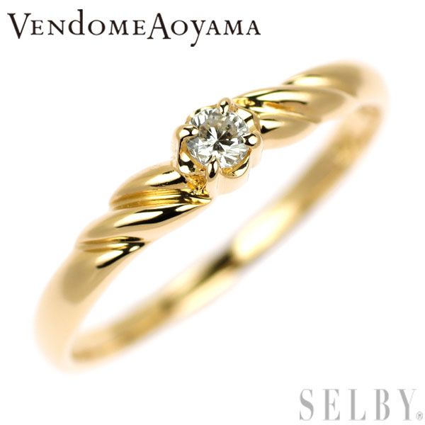ヴァンドーム青山 K18YG ダイヤモンド リング
