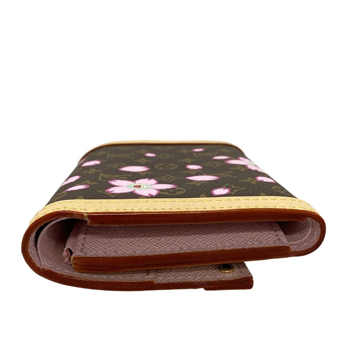 ルイヴィトン 3つ折り財布 モノグラムチェリーブラッサム美品 LV × TM  