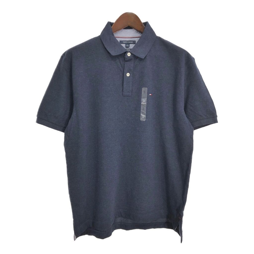 新品タグ付き TOMMY HILFIGER トミーヒルフィガー ポロシャツ ネイビー 