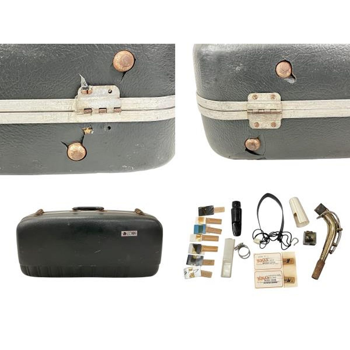 CONN USA アルトサックス SELMER G entone 3 マウスピース付き コーン セルマー 木管楽器 ジャンク W10510106