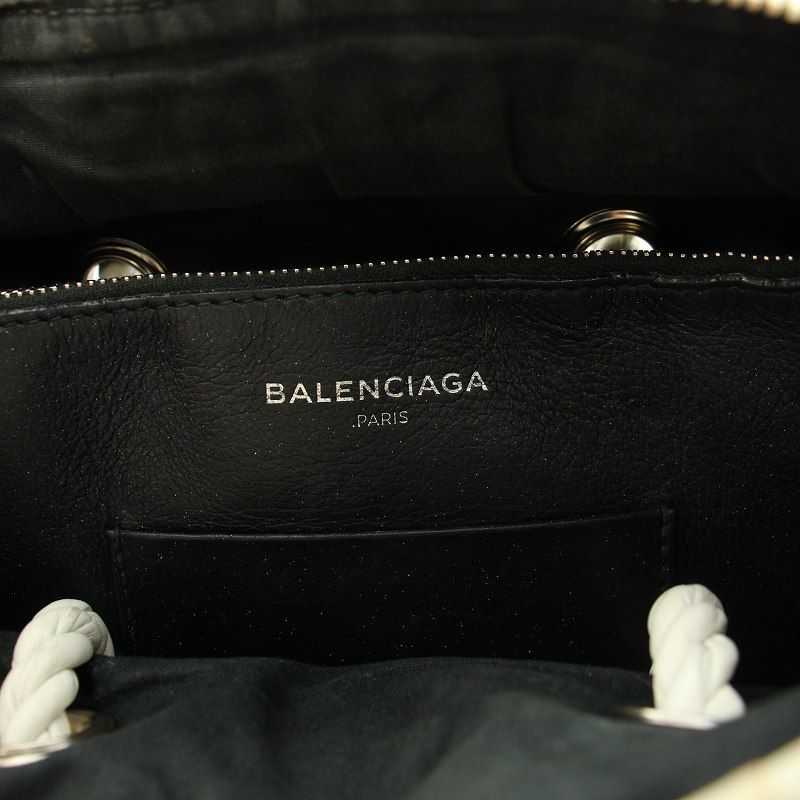 バレンシアガ BALENCIAGA 17SS ブランケット スクエア S ハンドバッグ ショルダーバッグ 2way レザー 白 ホワイト 466541  /YT □OH △H - メルカリ