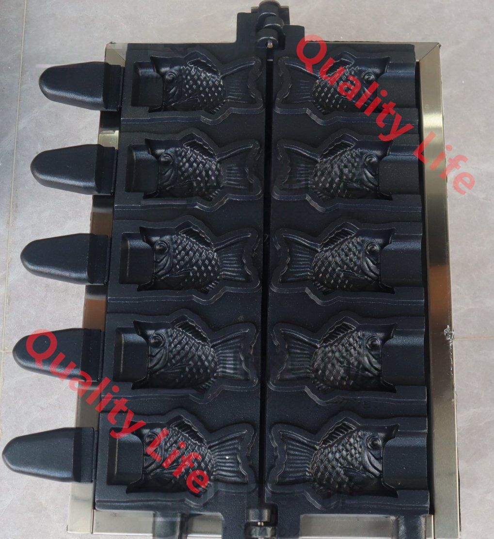 業務用 電気 アイスコーン たい焼き器 アイスクリームコーンメーカー 5個焼き 単相 200V