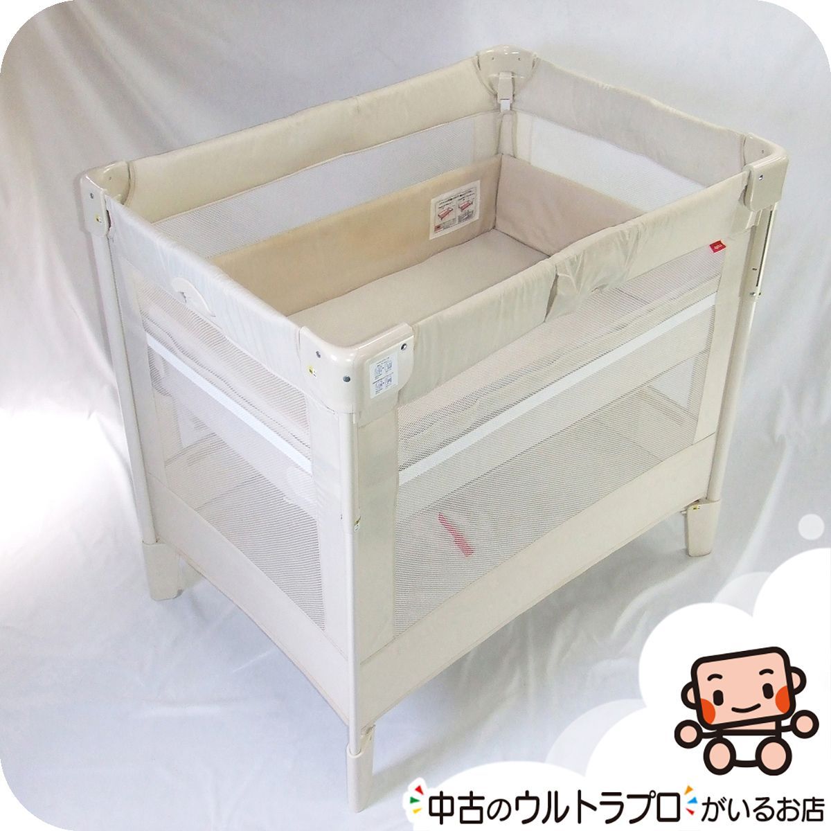 ココネル エアー　ココア BR　中古　ベビーベッド　Aprica　01221 ココネル エアー ココア BR 中古 ベビーベッド Aprica 01221