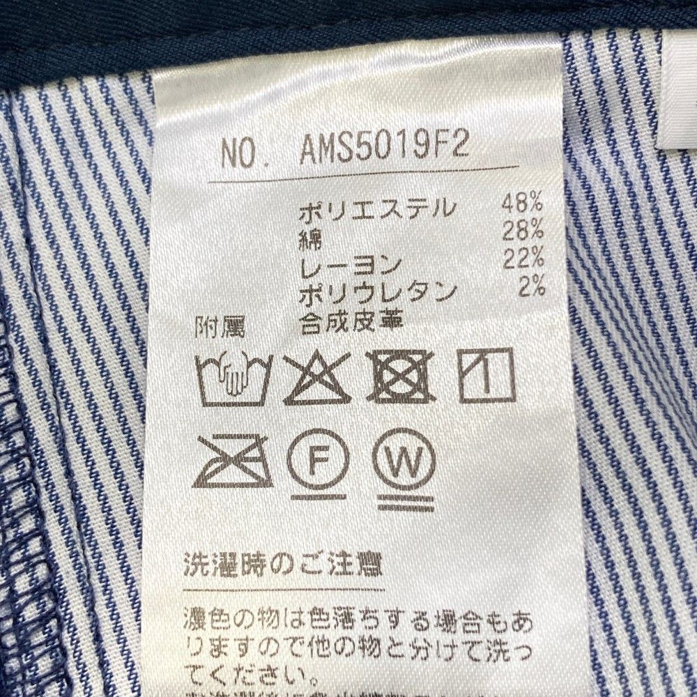 サイズ：79 AND PER SE アンパスィ  シアサッカー パンツ チェック柄 ネイビー系 [240101423575] ゴルフウェア メンズ ストスト サイズ：79 AND PER SE アンパスィ シアサッカー パンツ