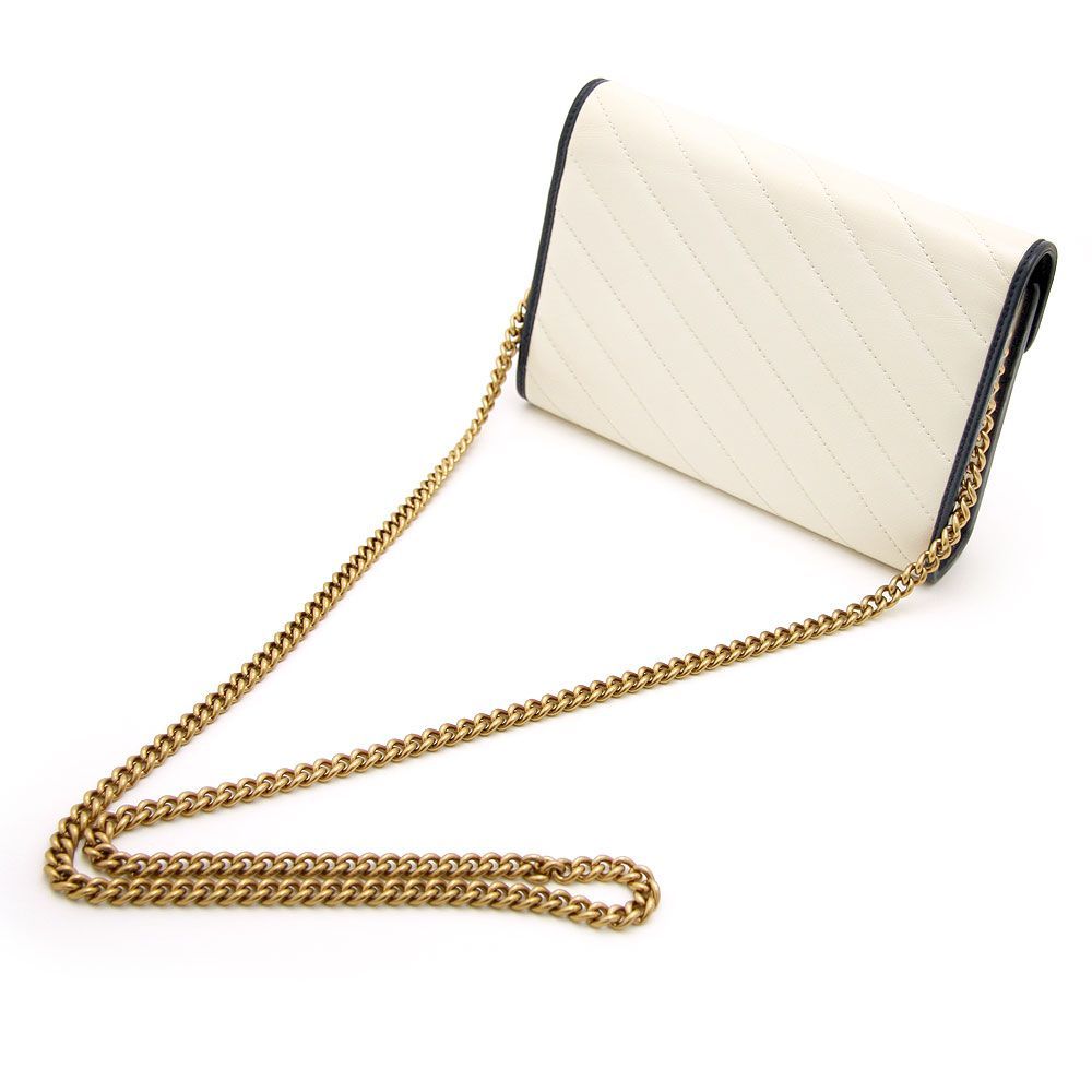 GUCCI ミニチェーンウォレット（アイボリー）