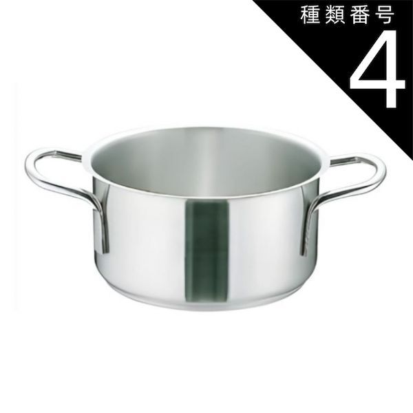 種類4：24 遠藤商事 業務用 murano ムラノ インダクション 外輪鍋 蓋無
