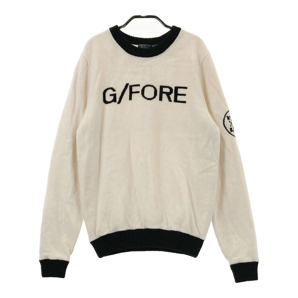 サイズ 40 G|FORE ジーフォア カシミヤ混 ウールニットセーター 裏地付 ホワイト系 240101494347 ゴルフウェア レディース ストスト