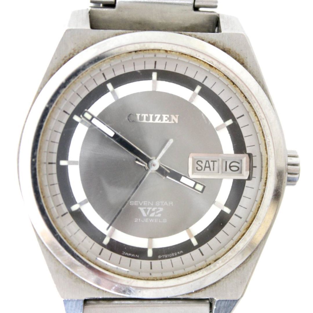 セブン⭐︎ CITIZEN / シチズン セブンスター V2 メンズ 腕時計 638356 SS・グレー