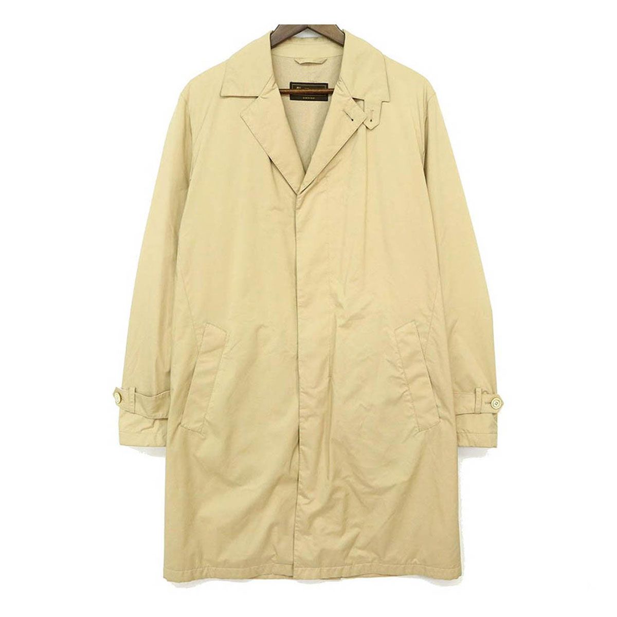 ロロピアーナ ステンカラー コート メンズ ベージュ Loro Piana【中古