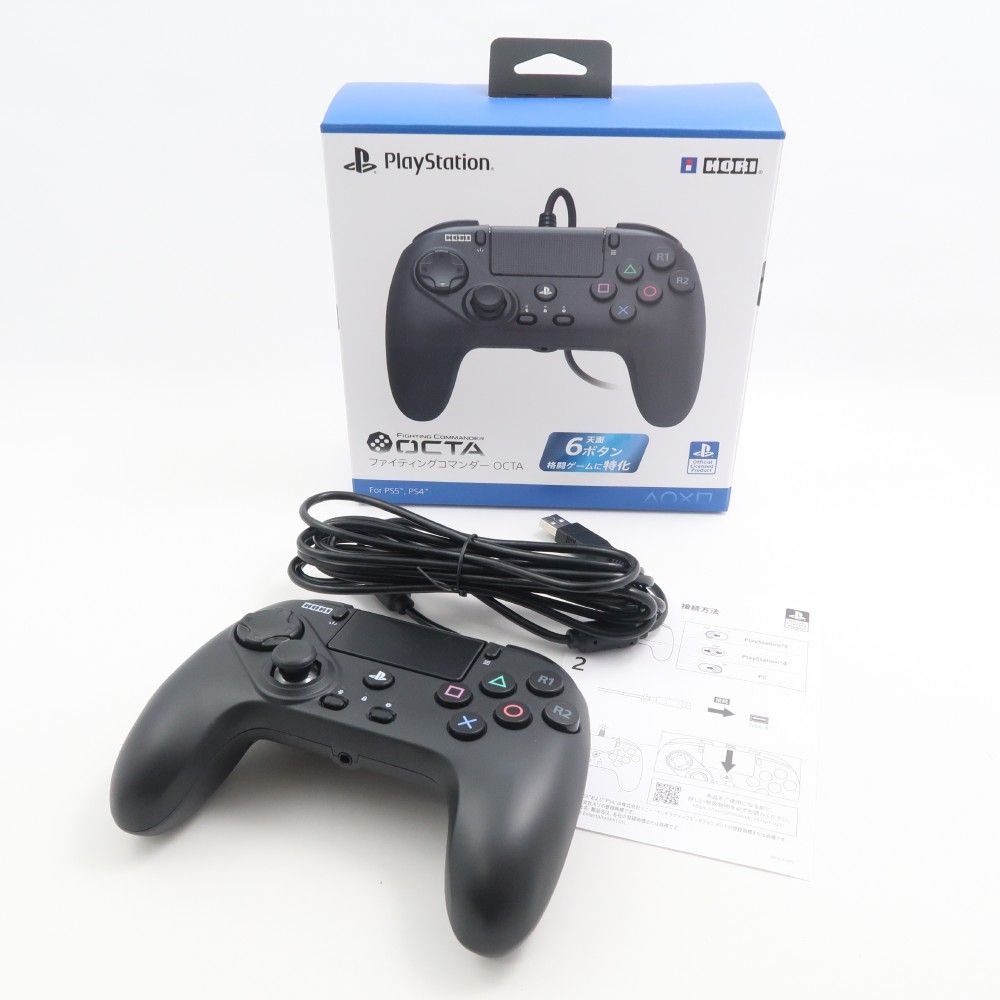 美品 HORI ホリ SPF-023 ファイティングコマンダー OCTA 有線 PS5 PS4 PC HN144 