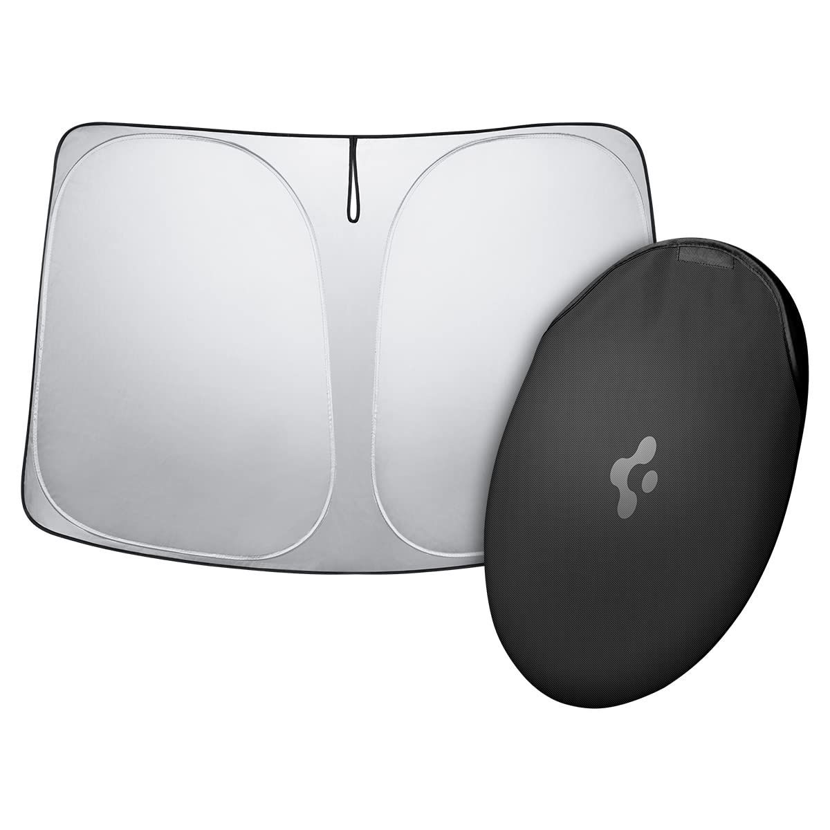 Size TO260_Color ブラック Spigen Tesla サンシェード モデル3 Y用 折りたたみ式 キャリーバッグ付き TO260 ACP06160 ブラック