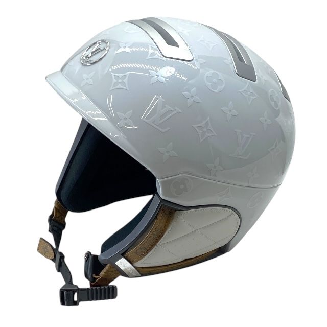 ルイヴィトン LV SKI スキー ヘルメット モノグラム ベンチレーションスリット ホワイト LOUIS VUITTON サイズ 58