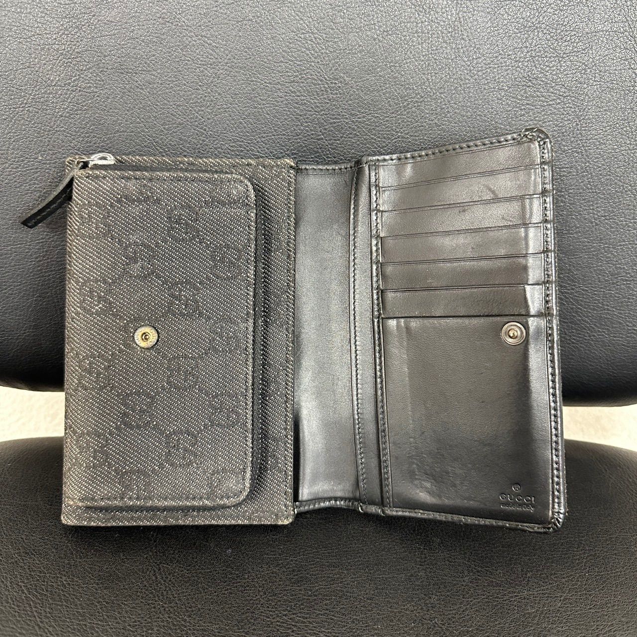 GUCCI グッチ 二つ折り財布 GGキャンバス 1041 - メルカリ