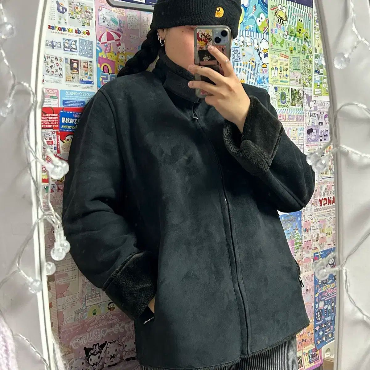 Basic ムートンコート ジャケット