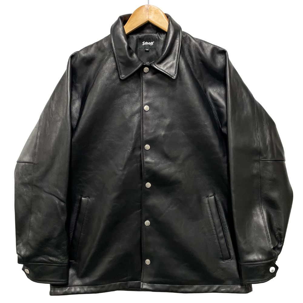 SCHOTT ショット 品番 782-3950081 SHEEP COACH JACKET シープ レザー コーチジャケット ブラック サイズM 正規品 / 40063