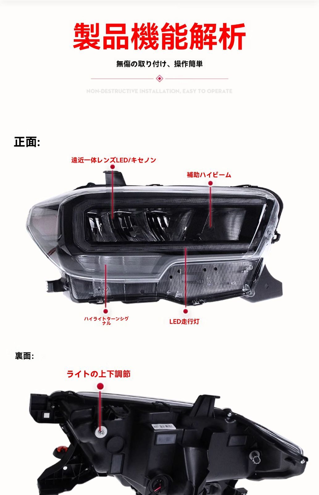 高輝度ウインカー付 大灯総成