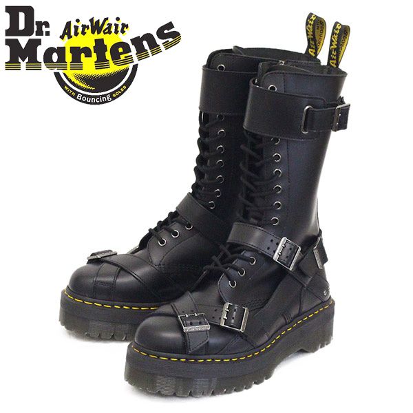 Dr.Martens (ドクターマーチン) 25774001 1914 QUAD STRAP 14ホール ストラップ レザーブーツ BLACK  Dr.Martens UK9-約28.0cm - メルカリ