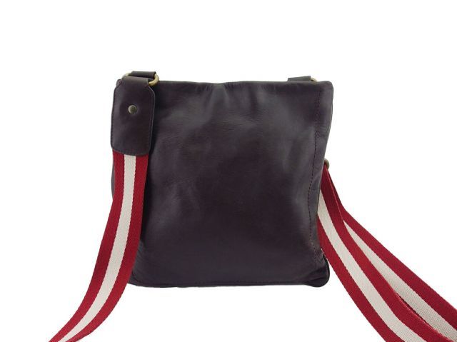 バリー ショルダーバッグ 斜めがけショルダー バッグ メンズ トレインスポッティング ブラウン レッド ゴールド レザー BALLY T22507