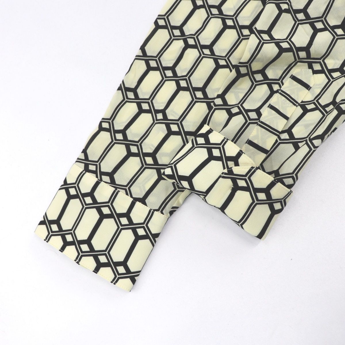 PLAN C プランシー ワンピース ジオメトリック シャツ シルク イタリア