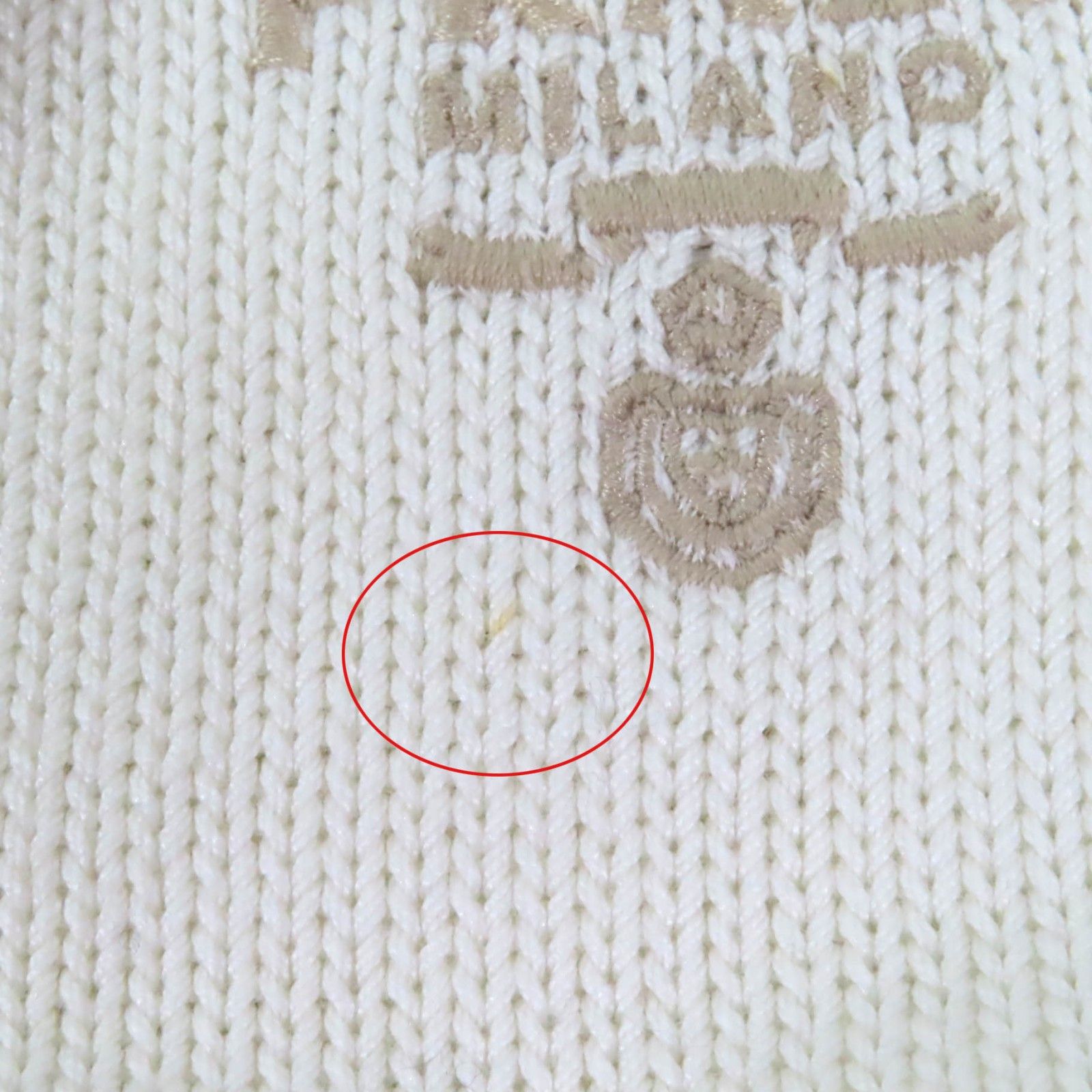 美品☆PRADA プラダ 23SS P25I04 コットン100％ ロゴ刺繍入り