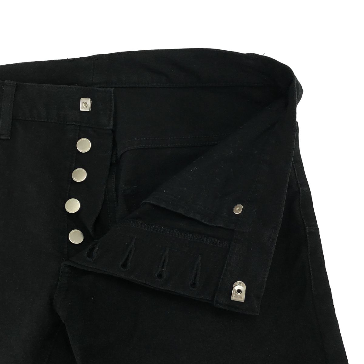 極美品 Dior HOMME スーパースリムスラックス 46 ブラック Dior HOMME ディオールオム スーパースレンダーストレッチ