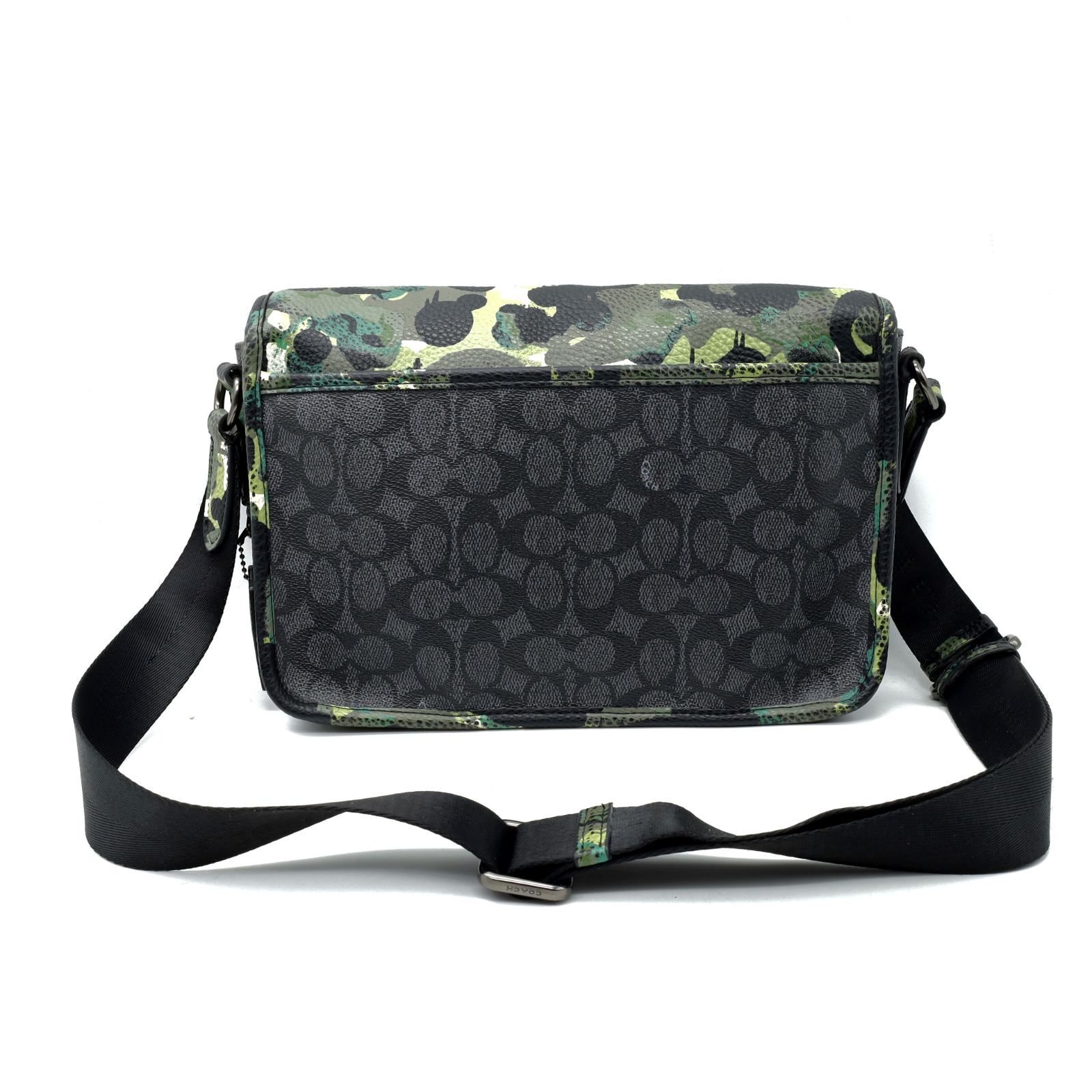美品 COACH コーチ メンズ ショルダーバッグ リーグ