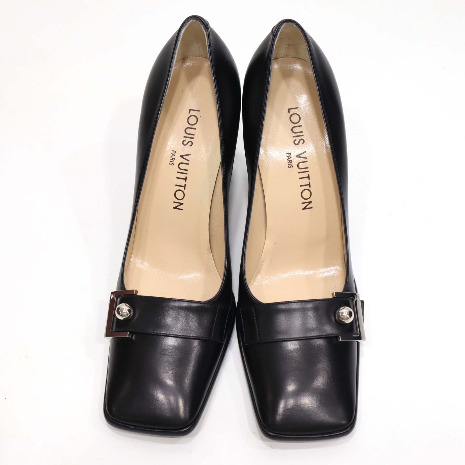 LOUIS VUITTON LV ルイヴィトン パンプス 35 1/2 22.5cm ブラック
